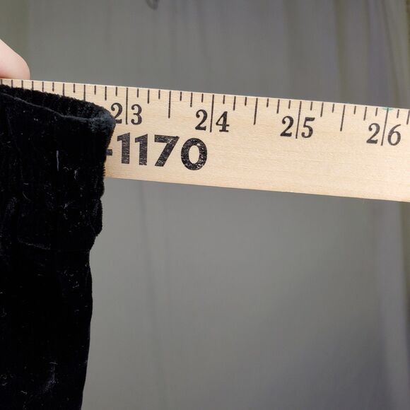 Rena Rowan Velvet Pants Button Tunic Set Women 2X/3X Black Pull-On Quiet Luxury - Picture 15 of 16